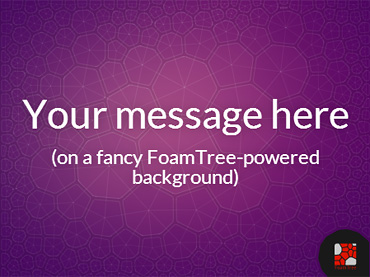 Generating fancy background images using FoamTree