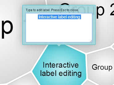 Editing of FoamTree labels