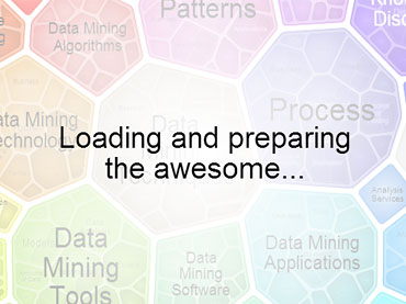 Showing data loading progress message
